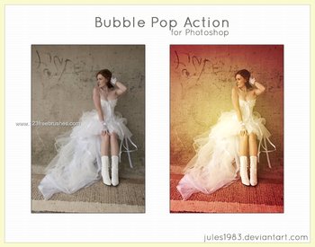 Bubble Pop Effect Photoshop Action