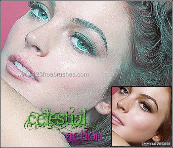 Celestial effect photoshop action