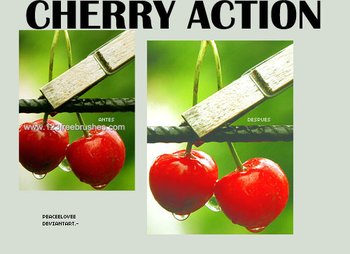 Cherry effect photoshop action