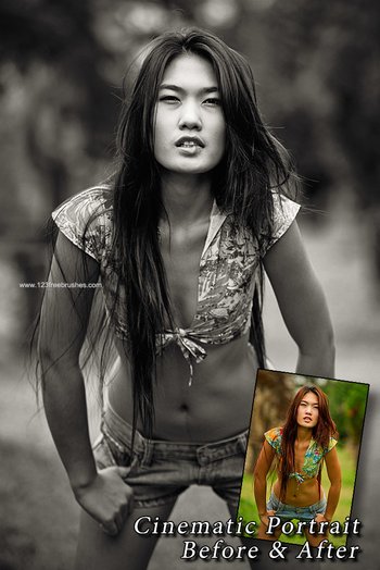 Cinematic Portrait Photoshop Action