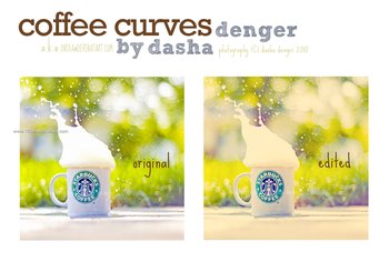 Coffee Curves effect photoshop action