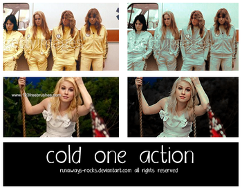 Cold One Effect Photoshop Action