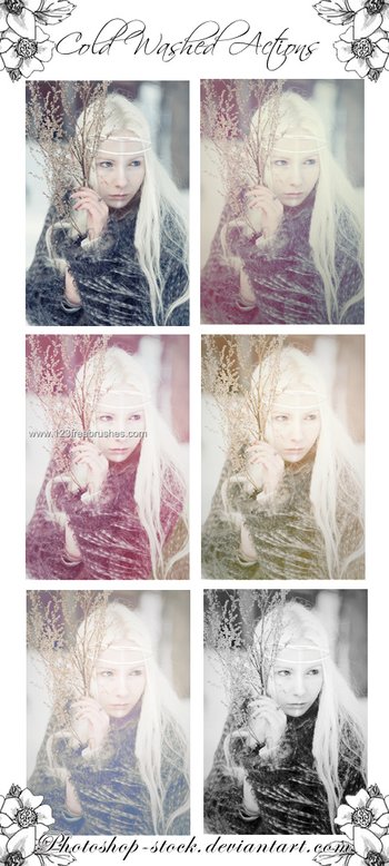 Cold Washed Effect Photoshop Action