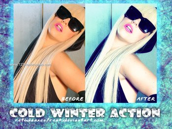 Cold Winter effect photoshop action