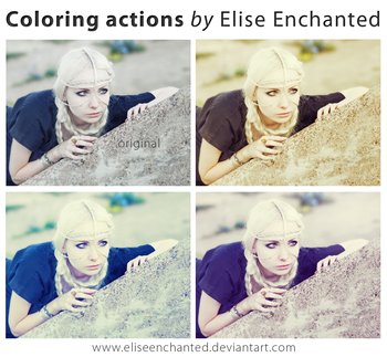 Coloring effect photoshop action