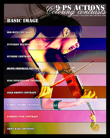 Contrasts Ps Coloring Actions