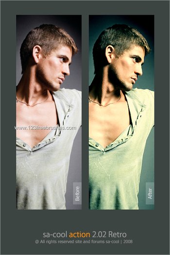 Cool Retro Effect Photoshop Action