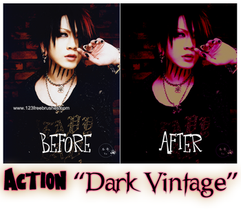 Dark Vintage Effect Photoshop Action