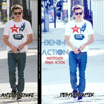 DENIM effect photoshop action