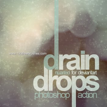 Draindrops Photoshop Action