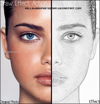 Draw Effect Photoshop Action