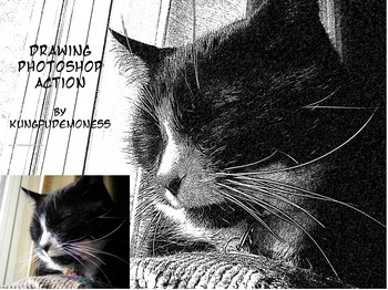 Drawing Photoshop Action