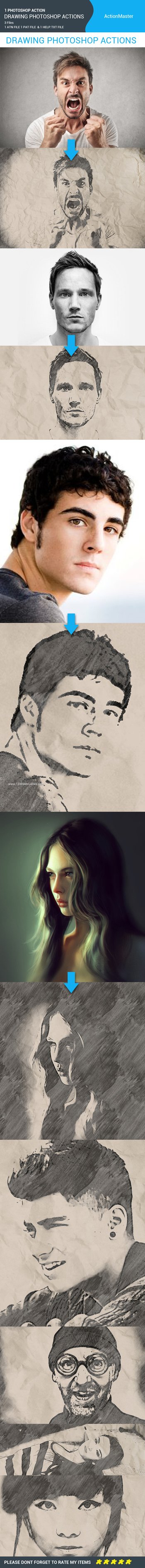 Drawing Photoshop Action