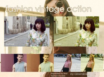 Fashion Vintage Effect Photoshop Action