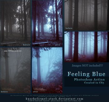 Feeling Blue Photoshop Action