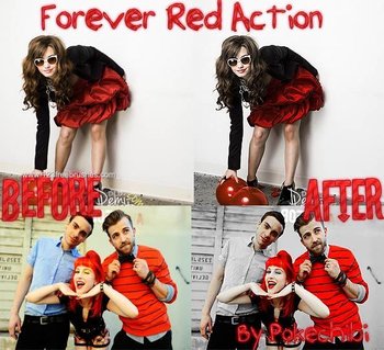 Forever Red Effect Photoshop Action