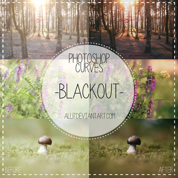 Free Curves Blackout Effect Photoshop Action