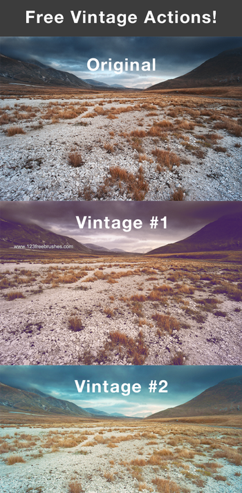 Free Vintage Effect Photoshop Action