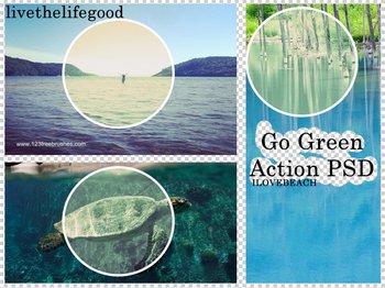 Go Green Psd Effect Photoshop Action