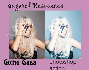 Going Gaga Photoshop Action