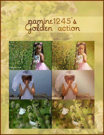 Golden Free Photoshop Action