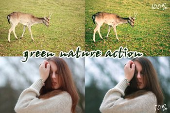 Green Nature Effect Photoshop Action