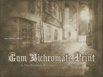 Gum Bichromate Print Effect Photoshop Action