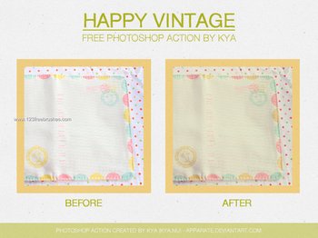 Happy Vintage Effect Photoshop Action