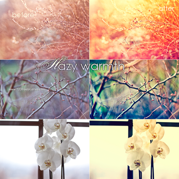 Hazy warmth Effect Photoshop Action