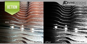 High Contrast Black And White effect photoshop action