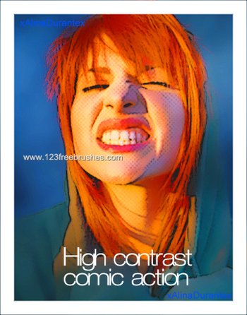 High Contrast Comic Photoshop Actions