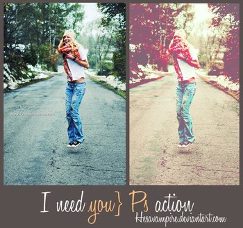I Need You Ps Effect Photoshop Action