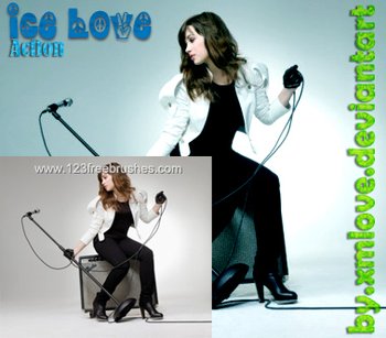 Ice Love effect photoshop action