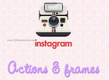 Instagram And Frames ps action