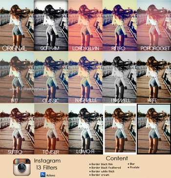 Instagram Filter Photoshop