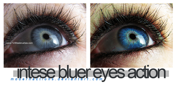 Intense Bluer Eyes Effect Photoshop Action