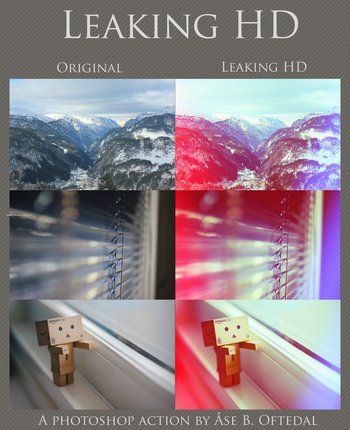 Leaking Hd Effect Photoshop Action