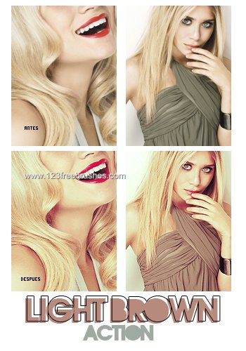 Light Brown Effect Photoshop Action
