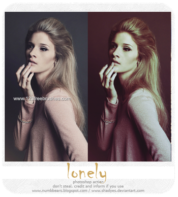 Lonely  Photoshop 7 Action