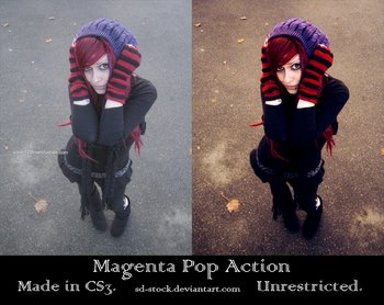 Magenta Pop Action