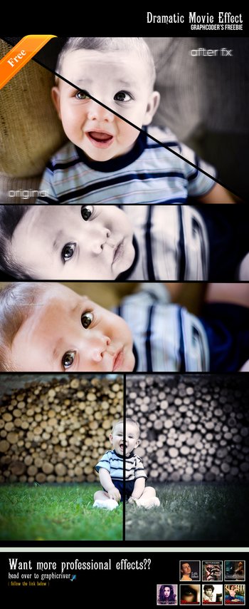 Movie Drama Effect effect photoshop action