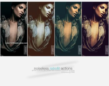 Noiseless Retrofit Effect Photoshop Action