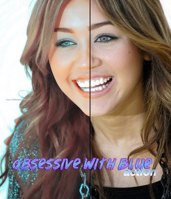 Obsessive Blue Photoshop Action