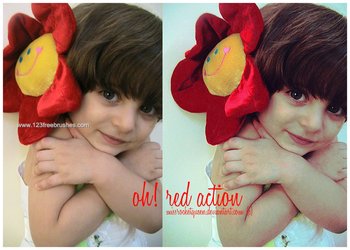 Oh Red Effect Photoshop Action