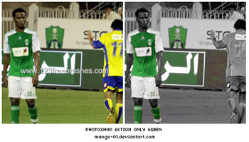 Only Green Effect Photoshop Action