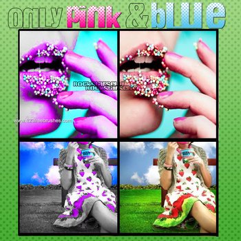 Only Pink Y Blue Photoshop Action