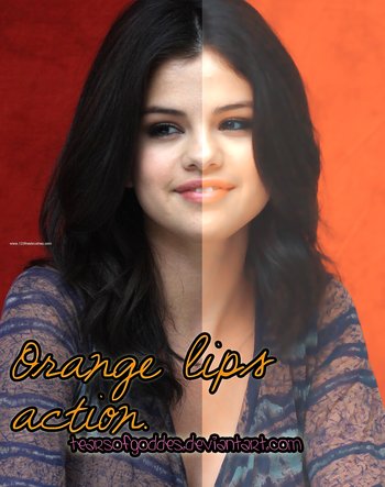Orange Lips Action