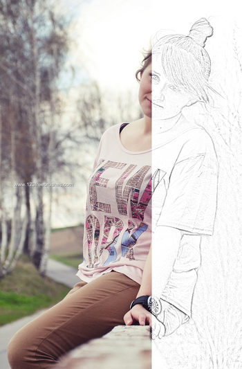 Photo To Pencil Sketch Photoshop Action
