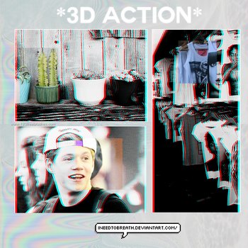 Photoshop 3D Text Action