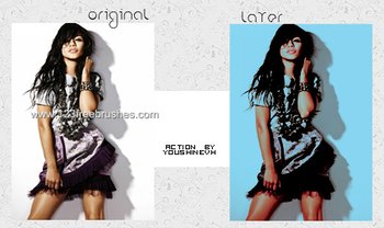 Photoshop Action Blue Color Effect
